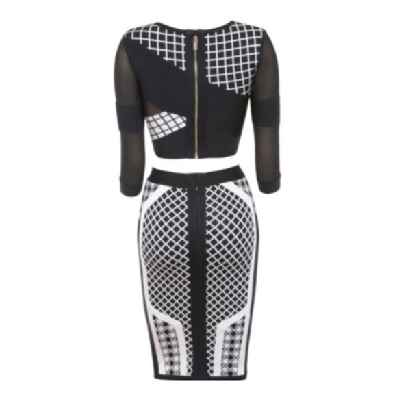 Two Piece House of CB Pencil Skirt Set - M - Picture 2 of 4